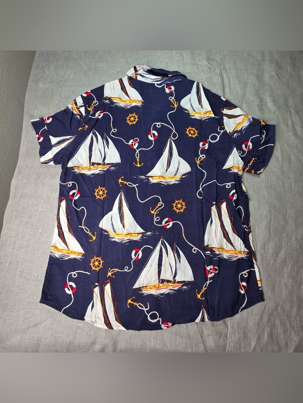 Ralph Lauren Women Sleeveless Shirt Size M Anchor Nautical Yacht Top - Picture 2 of 6